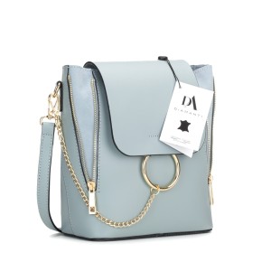 Rucsac dama piele naturala DiAmanti Catania Bleu